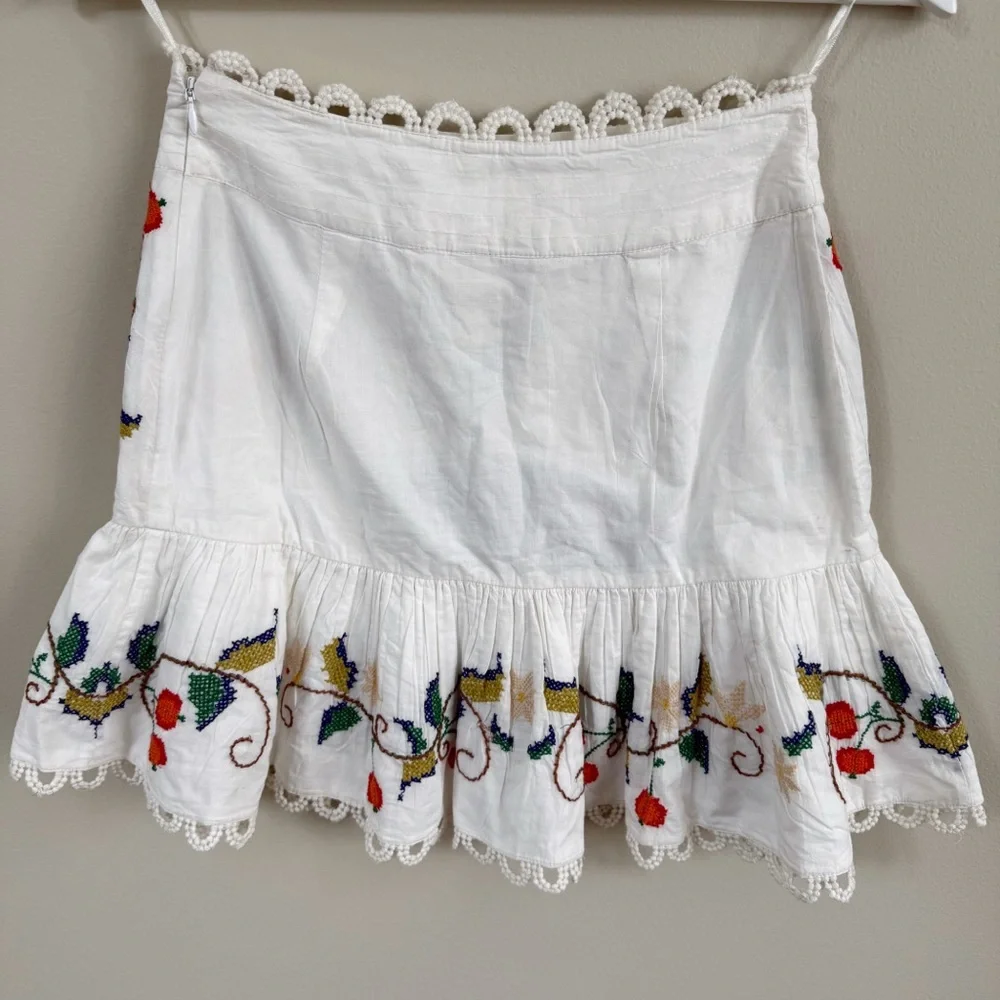 Farm Rio Embroidered Mini Skirt - Picture 6 of 8